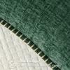 MIULEE Pack of 2 Couch Throw Pillow Covers 18×18 Inch Dark Teal Farmhouse Decorative Pillow Covers with Stitched Edge Soft Chenille Solid Dyed Spring Pillow Covers for Sofa Bed Living Room(Dark Green)