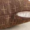 MIULEE Pack of 2 Decorative Burlap Linen Euro Sham Throw Pillow Covers for Sofa Couch Bed 24×24 Inch Modern Farmhouse Vintage Pillowcases Rustic Woven Textured Cushion Cover Blue(Dark Coffee)