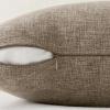 MIULEE Pack of 2 Decorative Farmhouse Linen Pillow Covers Rustic Boho Accent Outdoor Couch Throw Pillow Covers for Cushion Bed Sofa Living Room Home Decor 20×20 Inch Neutral(Brown)