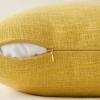 MIULEE Pack of 2 Decorative Farmhouse Linen Pillow Covers Rustic Boho Accent Outdoor Couch Throw Pillow Covers for Cushion Bed Sofa Living Room Home Decor 20×20 Inch Neutral(Yellow)