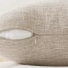 MIULEE Pack of 2 Decorative Farmhouse Linen Pillow Covers Rustic Boho Accent Outdoor Couch Throw Pillow Covers for Cushion Bed Sofa Living Room Home Decor 20×20 Inch Neutral(Neutral)