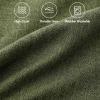 MIULEE Pack of 2 Decorative Linen Burlap Textured Pillow Covers Farmhouse Boho Accent Pillowcases Spring Home Decor for Couch Sofa Bedroom Living Room 18×18 Inch Light Olive Green(Dark Olive Green)