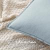 MIULEE Pack of 2 Decorative Linen Pillow Covers Boho Farmhouse Modern Soft Accent Throw Pillows Neutral Cushion Covers for Sofa Couch Bed Living Room Home Decor, 18×18 Inch Olive Green(Coastal Blue)