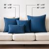 MIULEE Pack of 2 Decorative Linen Pillow Covers Boho Farmhouse Modern Soft Accent Throw Pillows Neutral Cushion Covers for Sofa Couch Bed Living Room Home Decor, 18×18 Inch Olive Green(Navy)