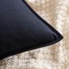 MIULEE Pack of 2 Decorative Linen Pillow Covers Boho Farmhouse Modern Soft Accent Throw Pillows Neutral Cushion Covers for Sofa Couch Bed Living Room Home Decor, 18×18 Inch Olive Green(Navy Blue)