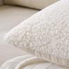 MIULEE Pack of 2 Decorative New Luxury Series Style Cream White Faux Fur Throw Pillow Covers Super Soft Wool Pillow Cases Cushion Covers for Sofa Bedroom Living Room 18×18 Inch 45×45 cm