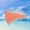 MIULEE Pack of 2 Decorative Outdoor Waterproof Pillow Covers Square Garden Cushion Sham Throw Pillowcase Summer Shell for Patio Tent Couch 18×18 Inch Pale Green(Coral Red)