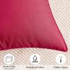MIULEE Pack of 2 Decorative Outdoor Waterproof Pillow Covers Square Garden Cushion Sham Throw Pillowcase Summer Shell for Patio Tent Couch 18×18 Inch Pale Green(Magenta)