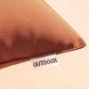 MIULEE Pack of 2 Decorative Outdoor Waterproof Pillow Covers Square Garden Cushion Sham Throw Pillowcase Summer Shell for Patio Tent Couch 18×18 Inch Pale Green(Rust)