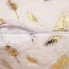 MIULEE Pack of 2 Decorative Throw Pillow Covers Plush Faux Fur with Gold Feathers Gilding Leaves Cushion Covers Cases Soft Fuzzy Cute Pillowcase for Couch Sofa Bed, 18 x 18 Inch, Ivory