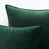 MIULEE Pack of 2 Navy Blue Decorative Velvet Throw Pillow Cover Soft Pillow Cover Soild Square Cushion Case for Sofa Bedroom Car 18x 18 Inch 45x 45cm(Army Green)