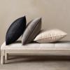 MIULEE Pack of 2 Navy Blue Decorative Velvet Throw Pillow Cover Soft Pillow Cover Soild Square Cushion Case for Sofa Bedroom Car 18x 18 Inch 45x 45cm(Black)