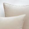 MIULEE Pack of 2 Navy Blue Decorative Velvet Throw Pillow Cover Soft Pillow Cover Soild Square Cushion Case for Sofa Bedroom Car 18x 18 Inch 45x 45cm(Cream White)