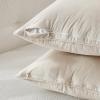 MIULEE Pack of 2 Navy Blue Decorative Velvet Throw Pillow Cover Soft Pillow Cover Soild Square Cushion Case for Sofa Bedroom Car 18x 18 Inch 45x 45cm(Cream White)