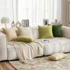MIULEE Pack of 2 Navy Blue Decorative Velvet Throw Pillow Cover Soft Pillow Cover Soild Square Cushion Case for Sofa Bedroom Car 18x 18 Inch 45x 45cm(Cream White)