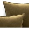 MIULEE Pack of 2 Navy Blue Decorative Velvet Throw Pillow Cover Soft Pillow Cover Soild Square Cushion Case for Sofa Bedroom Car 18x 18 Inch 45x 45cm(Olive Green)