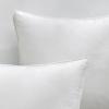 MIULEE Pack of 2 Navy Blue Decorative Velvet Throw Pillow Cover Soft Pillow Cover Soild Square Cushion Case for Sofa Bedroom Car 18x 18 Inch 45x 45cm(Pure White)
