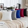 MIULEE Pack of 2 Navy Blue Decorative Velvet Throw Pillow Cover Soft Pillow Cover Soild Square Cushion Case for Sofa Bedroom Car 18x 18 Inch 45x 45cm(Royal Blue)
