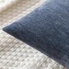 MIULEE Pack of 2 Orange Decorative Pillow Covers 16×16 Inch Soft Chenille Couch Throw Pillows Farmhouse Cushion Covers for Home Decor Sofa Bedroom Living Room(Blue)