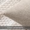 MIULEE Pack of 2 Orange Decorative Pillow Covers 16×16 Inch Soft Chenille Couch Throw Pillows Farmhouse Cushion Covers for Home Decor Sofa Bedroom Living Room(Beige)