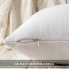 MIULEE Pack of 2 Orange Decorative Pillow Covers 16×16 Inch Soft Chenille Couch Throw Pillows Farmhouse Cushion Covers for Home Decor Sofa Bedroom Living Room(Pure White)