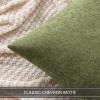 MIULEE Pack of 2 Orange Decorative Pillow Covers 16×16 Inch Soft Chenille Couch Throw Pillows Farmhouse Cushion Covers for Home Decor Sofa Bedroom Living Room(Sage Green)