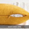 MIULEE Pack of 2 Orange Decorative Pillow Covers 16×16 Inch Soft Chenille Couch Throw Pillows Farmhouse Cushion Covers for Home Decor Sofa Bedroom Living Room(Goose Yellow)