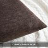 MIULEE Pack of 2 Orange Decorative Pillow Covers 16×16 Inch Soft Chenille Couch Throw Pillows Farmhouse Cushion Covers for Home Decor Sofa Bedroom Living Room(Dark Brown)