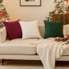 MIULEE Pack of 2 Orange Decorative Pillow Covers 16×16 Inch Soft Chenille Couch Throw Pillows Farmhouse Cushion Covers for Home Decor Sofa Bedroom Living Room(Pure White)