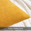 MIULEE Pack of 2 Orange Decorative Pillow Covers 16×16 Inch Soft Chenille Couch Throw Pillows Farmhouse Cushion Covers for Home Decor Sofa Bedroom Living Room(Goose Yellow)