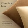 MIULEE Pack of 2 Velvet Soft Solid Decorative Square Throw Pillow Covers Christmas Cushion Case for Couch Sofa Bedroom Car 18×18 Inch 45×45 cm Green(Beige)
