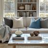 MIULEE Pack of 2 Velvet Soft Solid Decorative Square Throw Pillow Covers Christmas Cushion Case for Couch Sofa Bedroom Car 18×18 Inch 45×45 cm Green(Blue Gray)
