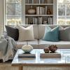 MIULEE Pack of 2 Velvet Soft Solid Decorative Square Throw Pillow Covers Christmas Cushion Case for Couch Sofa Bedroom Car 18×18 Inch 45×45 cm Green(Cream White)