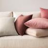 MIULEE Pack of 2 Velvet Soft Solid Decorative Square Throw Pillow Covers Christmas Cushion Case for Couch Sofa Bedroom Car 18×18 Inch 45×45 cm Green(Dusty Pink)