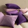 MIULEE Pack of 2 Velvet Soft Solid Decorative Square Throw Pillow Covers Christmas Cushion Case for Couch Sofa Bedroom Car 18×18 Inch 45×45 cm Green(Eggplant Purple)