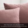 MIULEE Pack of 2 Velvet Soft Solid Decorative Square Throw Pillow Covers Christmas Cushion Case for Couch Sofa Bedroom Car 18×18 Inch 45×45 cm Green(Jam)