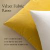 MIULEE Pack of 2 Velvet Soft Solid Decorative Square Throw Pillow Covers Christmas Cushion Case for Couch Sofa Bedroom Car 18×18 Inch 45×45 cm Green(Pure White)