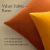 MIULEE Pack of 2 Velvet Soft Solid Decorative Square Throw Pillow Covers Christmas Cushion Case for Couch Sofa Bedroom Car 18×18 Inch 45×45 cm Green(Rust)