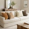 MIULEE Pack of 4 Couch Throw Pillow Covers 20×20 Inch Neutral Soft Decorative Chenille Pillow Covers Farmhouse Boho Cushion Covers for Mid Century Modern Home Decor Sofa Bedroom Living Room(Brown)