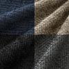 MIULEE Pack of 4 Couch Throw Pillow Covers 20×20 Inch Neutral Soft Decorative Chenille Pillow Covers Farmhouse Boho Cushion Covers for Mid Century Modern Home Decor Sofa Bedroom Living Room(Neutral Navy/Grey)