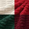 MIULEE Pack of 4 Fall Boho Farmhouse Orange Yellow Corduroy Decorative Throw Pillow Covers 18×18 Inch Soft Striped Pillow Covers Modern Rustic Home Decor for Sofa Living Room Couch Bed(Red and Green)