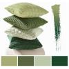 MIULEE Pack of 4 Fall Boho Farmhouse Orange Yellow Corduroy Decorative Throw Pillow Covers 18×18 Inch Soft Striped Pillow Covers Modern Rustic Home Decor for Sofa Living Room Couch Bed(Forest Green)