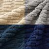 MIULEE Pack of 4 Fall Boho Farmhouse Orange Yellow Corduroy Decorative Throw Pillow Covers 18×18 Inch Soft Striped Pillow Covers Modern Rustic Home Decor for Sofa Living Room Couch Bed(Blue and Brown)