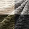 MIULEE Pack of 4 Fall Boho Farmhouse Orange Yellow Corduroy Decorative Throw Pillow Covers 18×18 Inch Soft Striped Pillow Covers Modern Rustic Home Decor for Sofa Living Room Couch Bed(Grey and Olive)