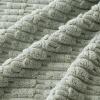 MIULEE Pack of 4 Fall Boho Farmhouse Orange Yellow Corduroy Decorative Throw Pillow Covers 18×18 Inch Soft Striped Pillow Covers Modern Rustic Home Decor for Sofa Living Room Couch Bed(Greyish Green)