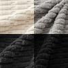 MIULEE Pack of 4 Fall Boho Farmhouse Orange Yellow Corduroy Decorative Throw Pillow Covers 18×18 Inch Soft Striped Pillow Covers Modern Rustic Home Decor for Sofa Living Room Couch Bed(Black and White)