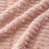 MIULEE Pack of 4 Fall Boho Farmhouse Orange Yellow Corduroy Decorative Throw Pillow Covers 18×18 Inch Soft Striped Pillow Covers Modern Rustic Home Decor for Sofa Living Room Couch Bed(Pink)
