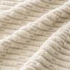 MIULEE Pack of 4 Fall Boho Farmhouse Orange Yellow Corduroy Decorative Throw Pillow Covers 18×18 Inch Soft Striped Pillow Covers Modern Rustic Home Decor for Sofa Living Room Couch Bed(Cream White)