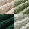 MIULEE Pack of 4 Fall Boho Farmhouse Orange Yellow Corduroy Decorative Throw Pillow Covers 18×18 Inch Soft Striped Pillow Covers Modern Rustic Home Decor for Sofa Living Room Couch Bed(Green)