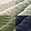 MIULEE Pack of 4 Fall Boho Farmhouse Orange Yellow Corduroy Decorative Throw Pillow Covers 18×18 Inch Soft Striped Pillow Covers Modern Rustic Home Decor for Sofa Living Room Couch Bed(Green Blue)
